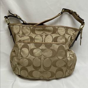 Large Gold Hobo Bag by Coach